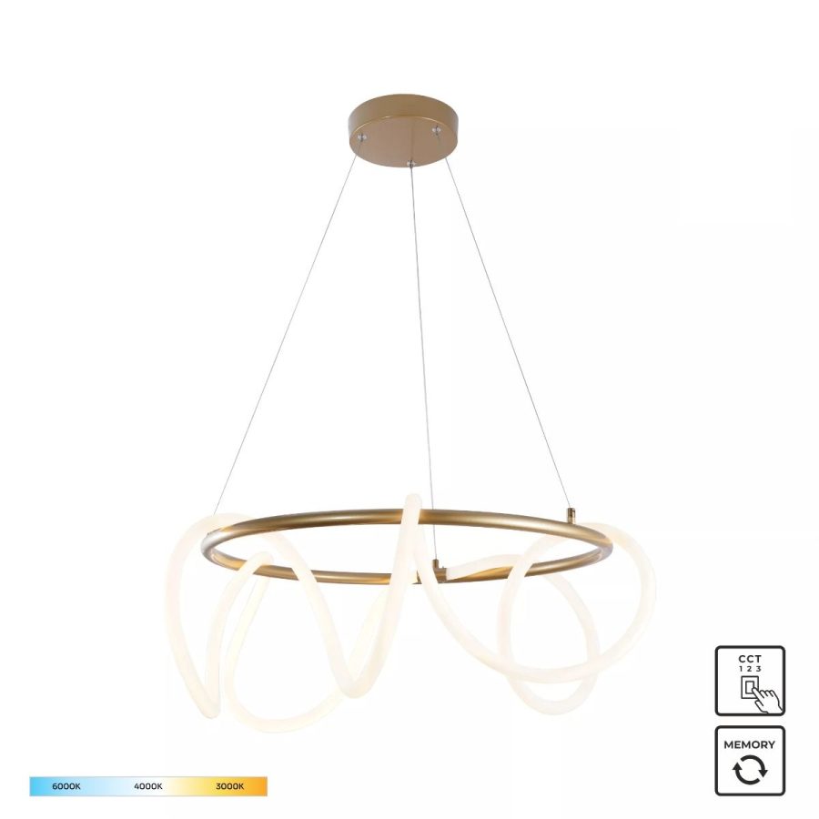 Suspensie de interior BALBO - Art. 20006PL-GD, Zuma Line, Auriu
