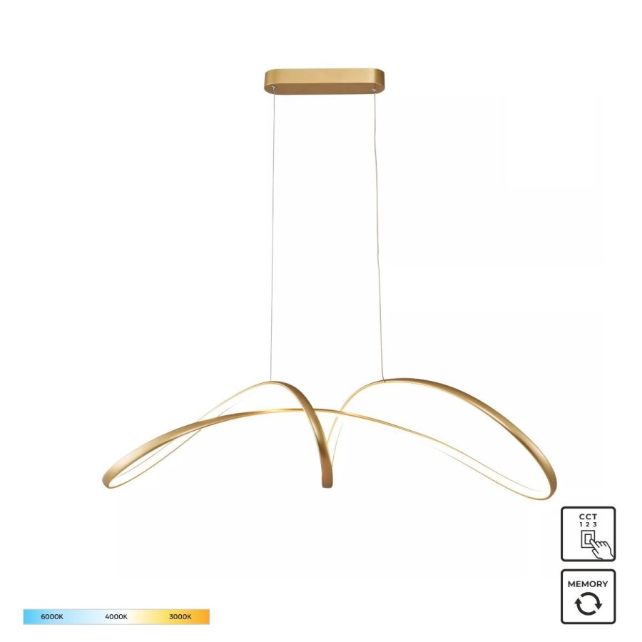 Suspensie de interior FERMI - Art. 20026P-GD, Zuma Line, Auriu