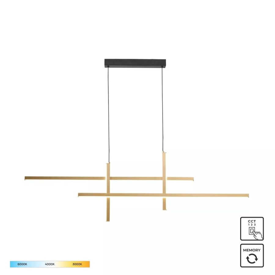 Suspensie de interior EDGE - Art. 22008P-BK/GD, Zuma Line, Negru