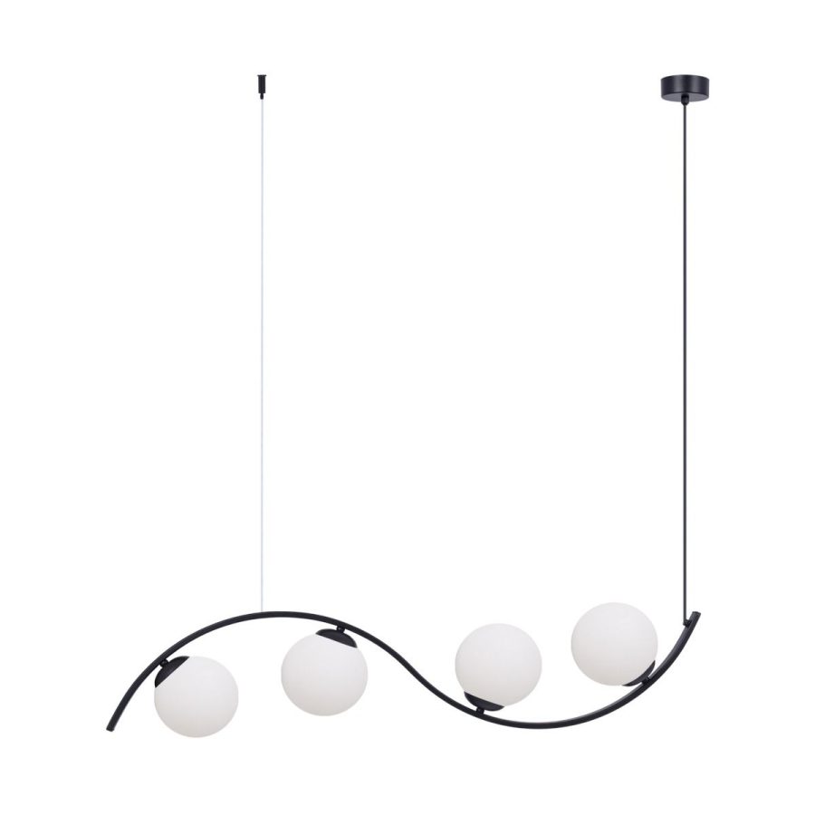Suspensie de interior WAVE 3 - Art. 5014, Zuma Line, Negru/Alb
