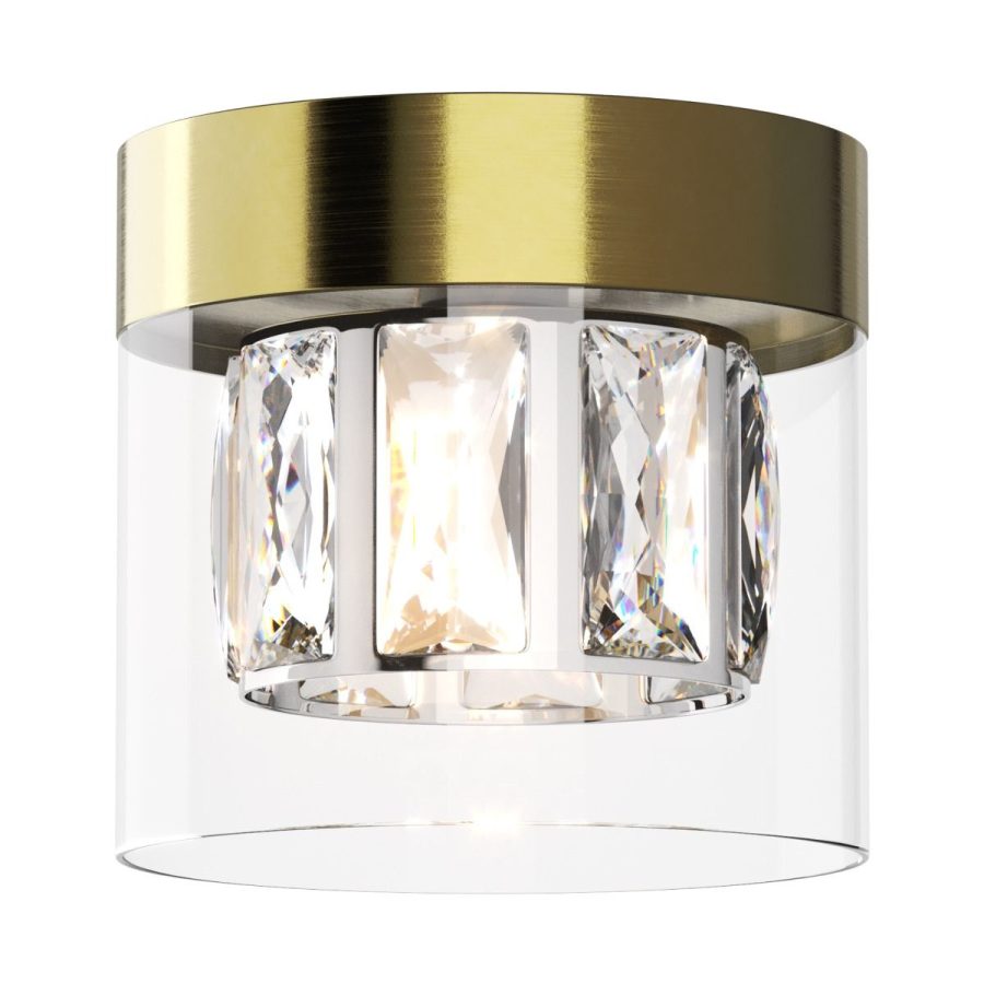 Lustră de interior GEM - Art. C0389-01A-0FD2, Zuma Line, Coniac/Bronz