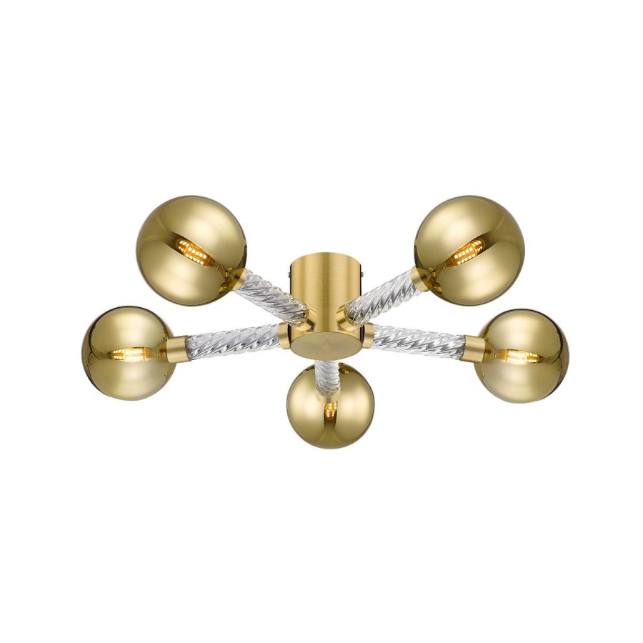 Lustră de interior MIDA - Art. C0583-05C-2GHF, Zuma Line, Auriu