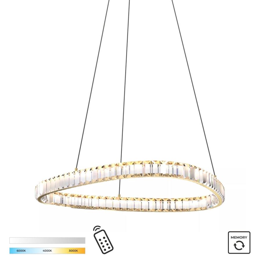 Suspensie de interior ATHESA - Art. MD3169-1-3GT, Zuma Line, Auriu