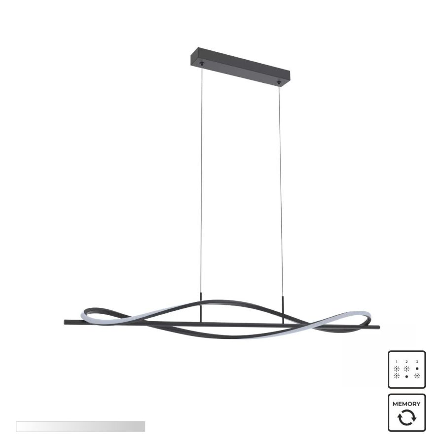 Suspensie de interior DOMENICO - Art. MD3544-1-3BT, Zuma Line, Negru/Alb