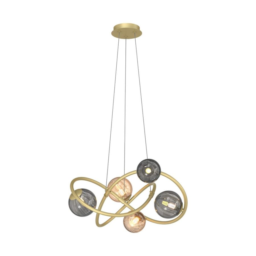 Suspensie de interior ARLON - Art. MD4922-5-EGBDN, Zuma Line, Negru