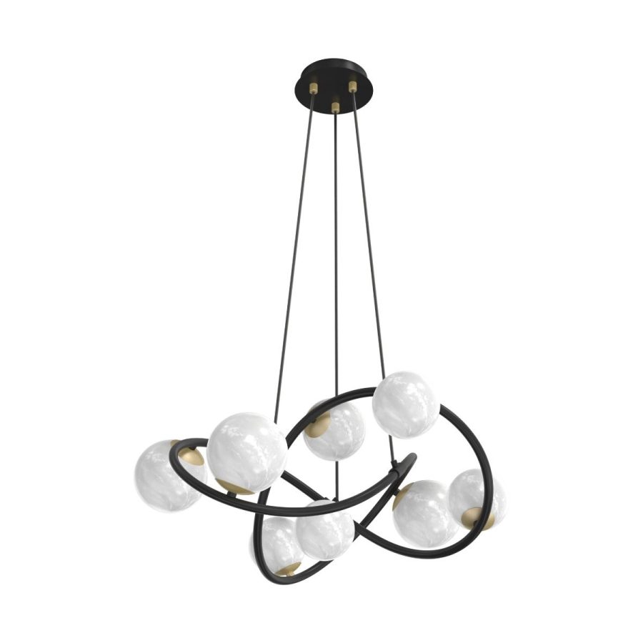 Suspensie de interior NISYRO - Art. MD4922-8-EBGN, Zuma Line, Negru