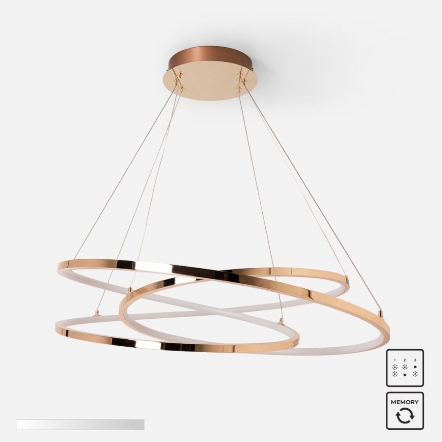 Suspensie de interior CHOLET - Art. MD7360-1A-3GT, Zuma Line, Auriu