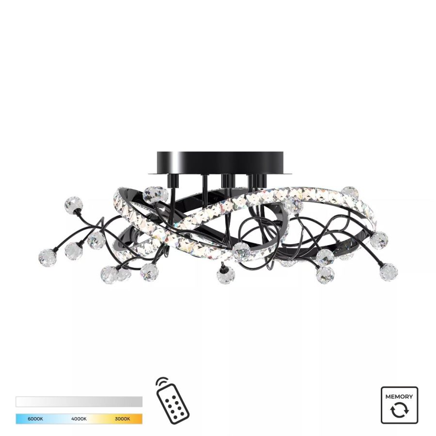 Lustră de interior MAIA - Art. MX3481-1S-3BCT, Zuma Line, Negru