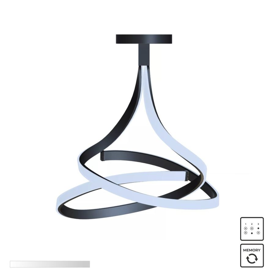 Lustră de interior VISO - Art. MX9932-2-3BD, Zuma Line, Negru