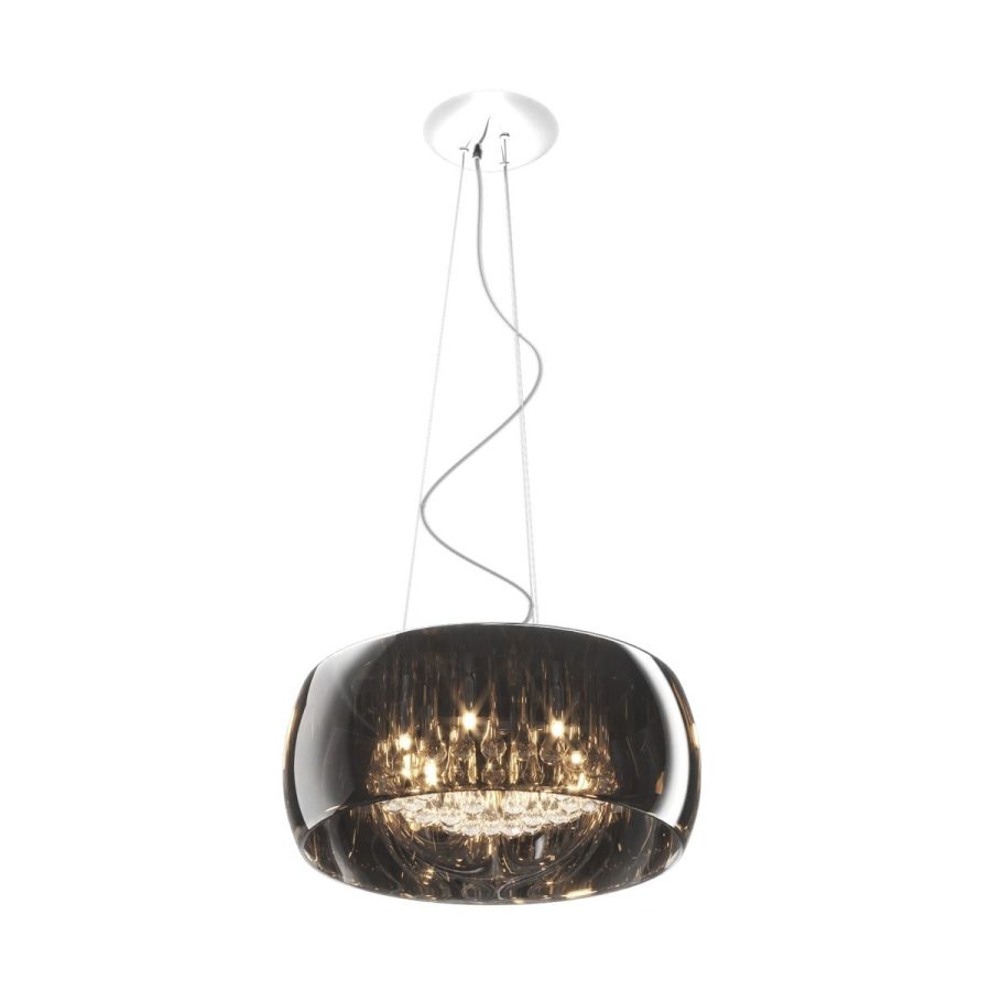 Suspensie de interior CRYSTAL - Art. P0076-06X-F4FZ, Zuma Line, Crom