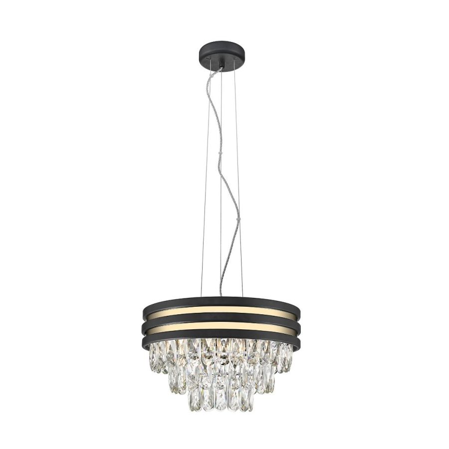 Candelabru de interior NAICA - Art. P0525-04A-P7D7, Zuma Line, Negru