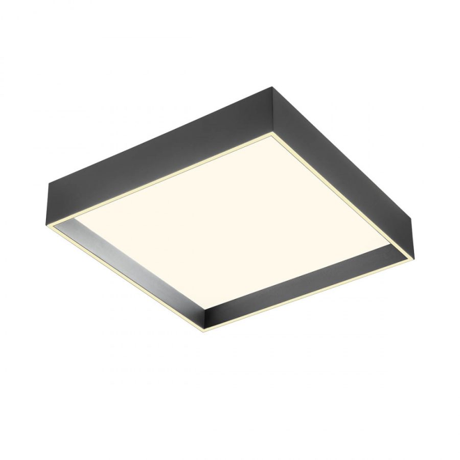 Plafoniera Redo Hover, negru mat, LED CCT, 30W+10W, 3002 lumeni, 2700K/3000K/4000K, L.42 cm, 01-4470