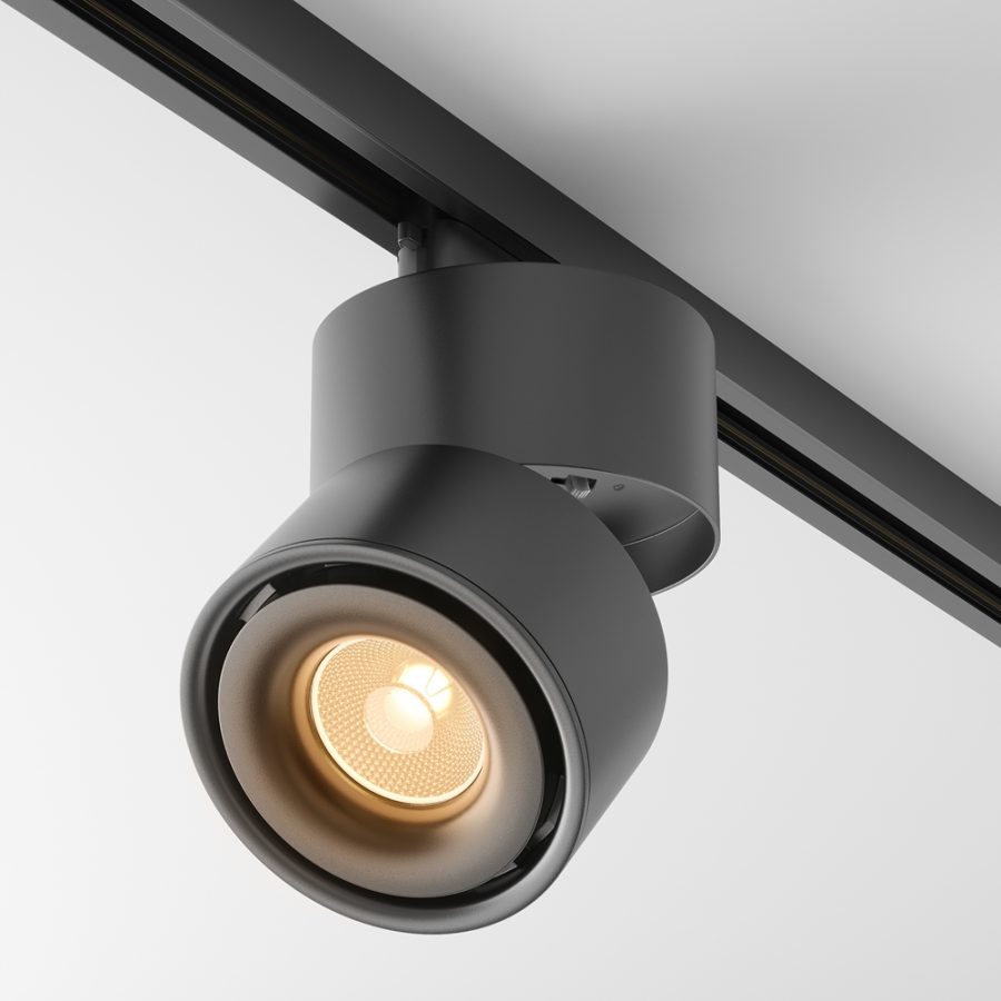 Spot pentru șină Yin - Art. TR084-1-15W3K-D-B-DE, Maytoni, Negru