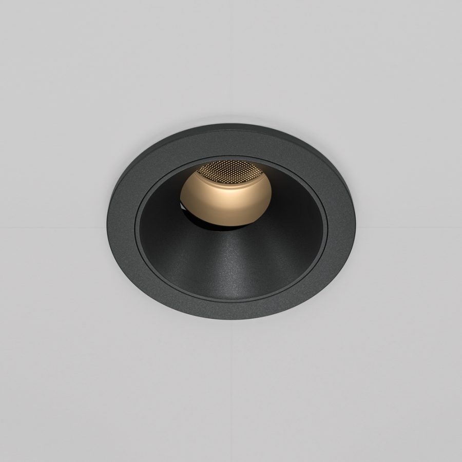 Spot încastrat Wise - Art. DL057-7W3K-B, Maytoni, Negru