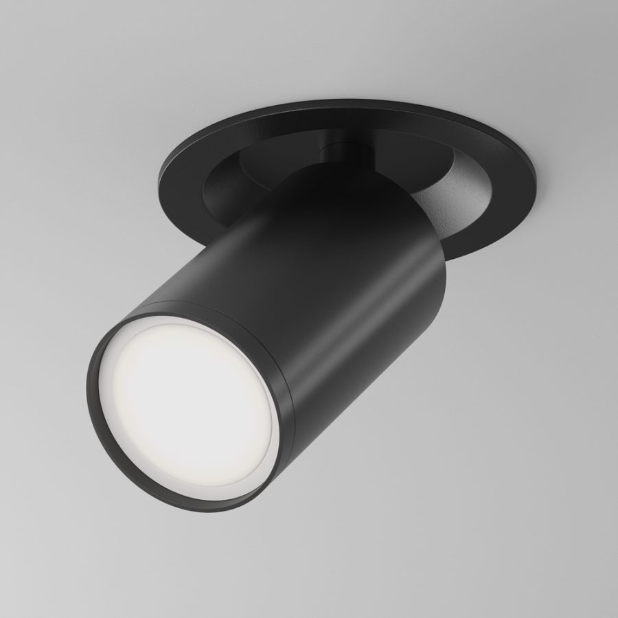 Spot încastrat FOCUS S - Art. C048CL-U-1B, Maytoni, Negru