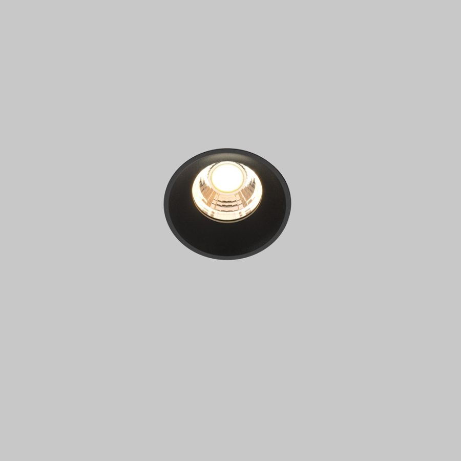 Spot încastrat Round - Art. DL058-7W3K-TRS-B, Maytoni, Negru