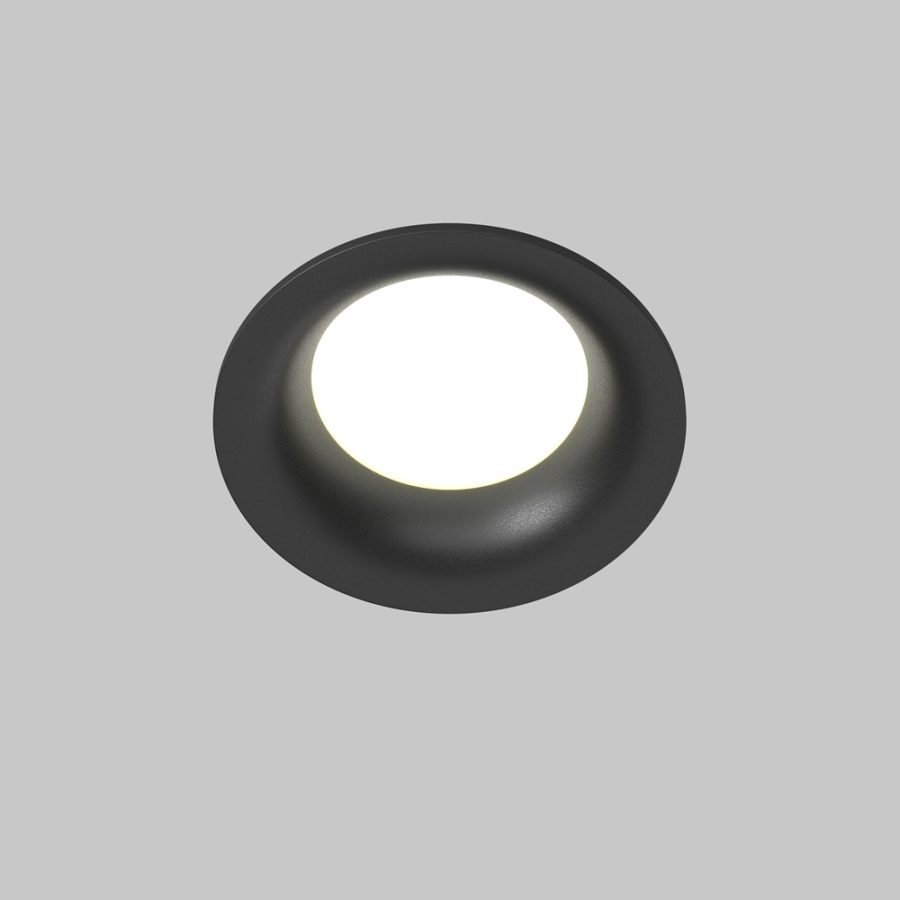 Spot încastrat Slim - Art. DL088-GU10-RD-B, Maytoni, Negru