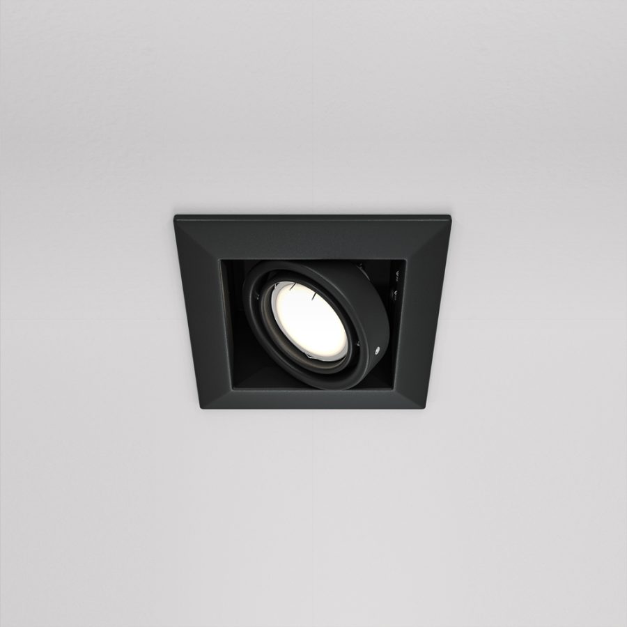 Spot încastrat Metal Modern - Art. DL008-2-01-B, Maytoni, Negru
