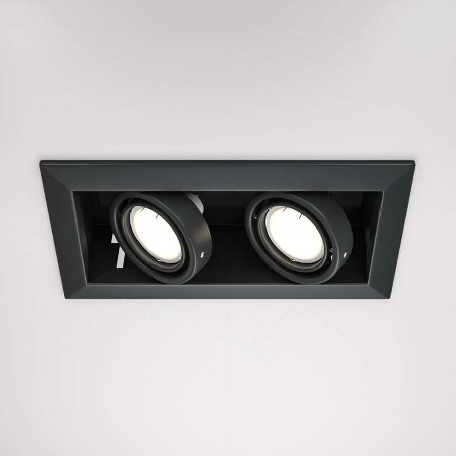 Spot încastrat Metal Modern - Art. DL008-2-02-B, Maytoni, Negru