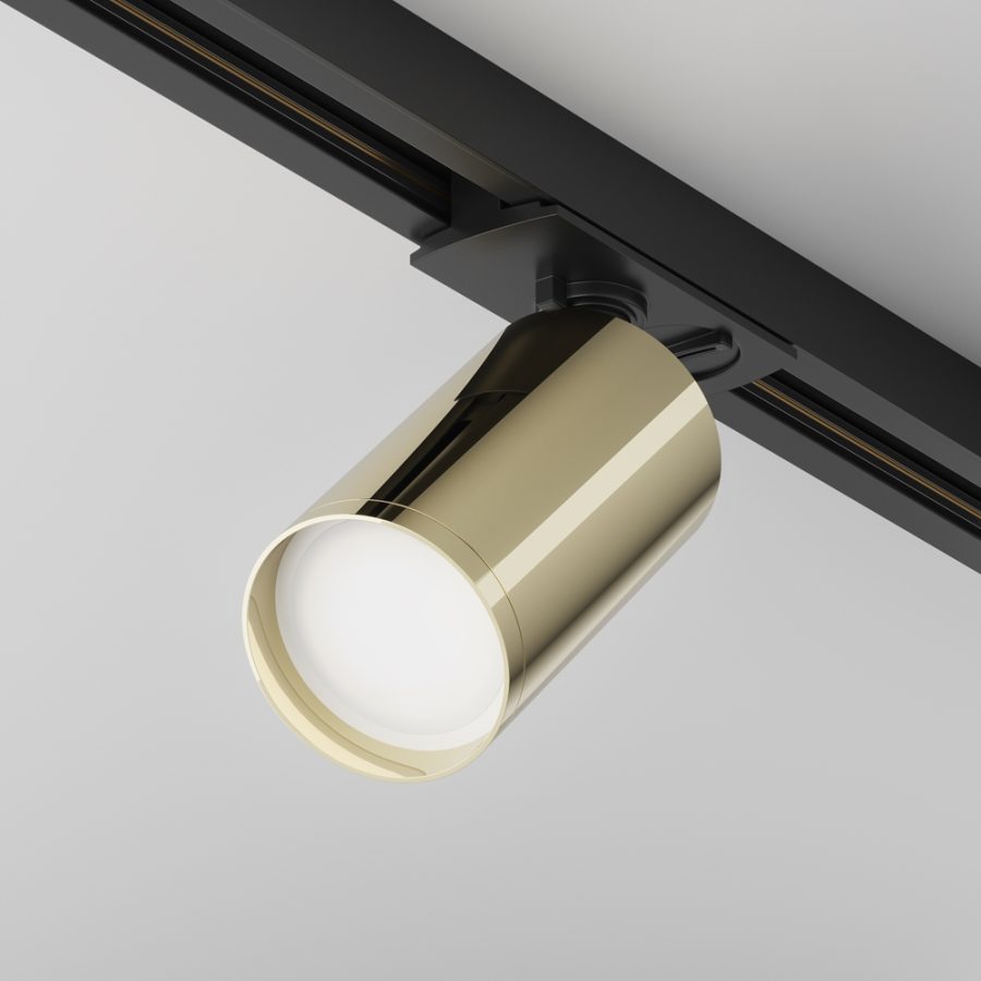 Spot pentru șină Focus S - Art. TR020-1-U-GU10-BG, Maytoni, Negru
