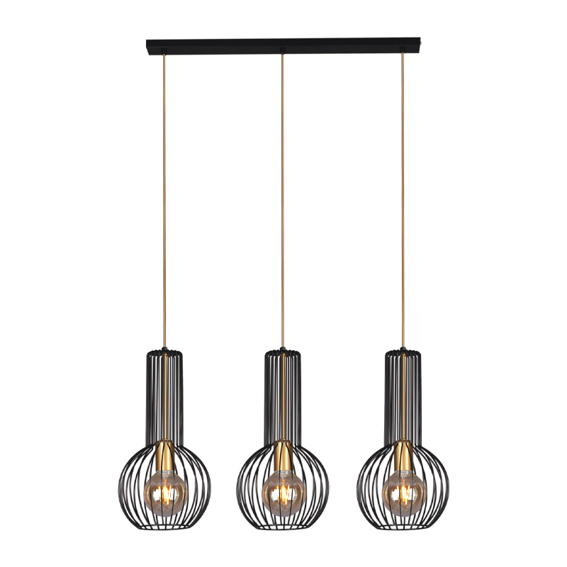Suspensie de interior K-4521 - ARVI BLACK, Kaja Lighting, Negru/Auriu