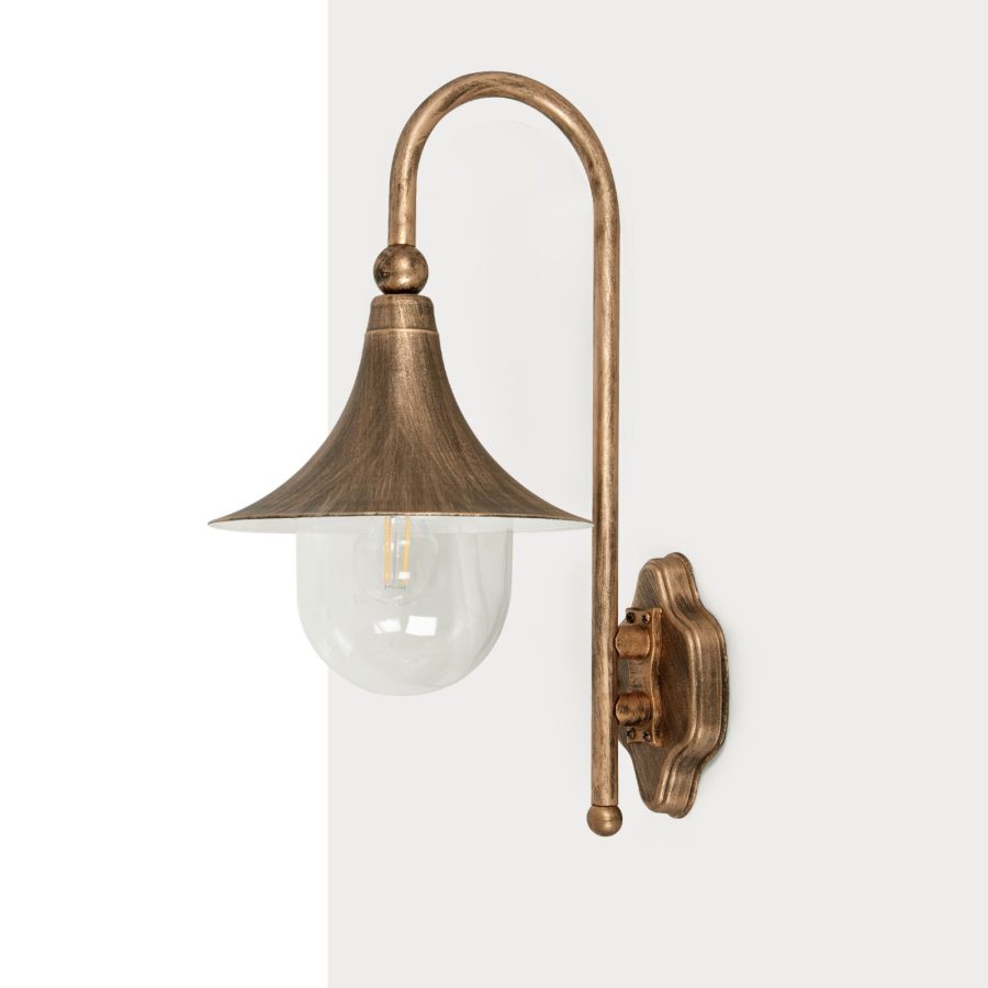 Aplică de exterior K-8125 BLACK/GOLD - BOSTON, Kaja Lighting, Negru/Auriu