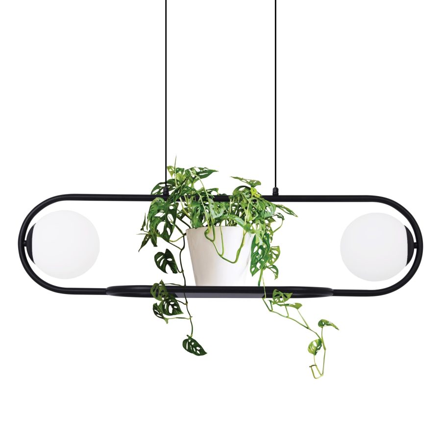 Suspensie de interior K-4961 - FINESTRA, Kaja Lighting, Negru/Alb mat