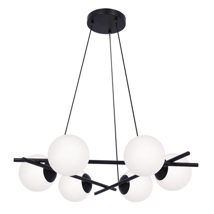 Suspensie de interior K-4967 - ARTON, Kaja Lighting, Negru/Alb mat