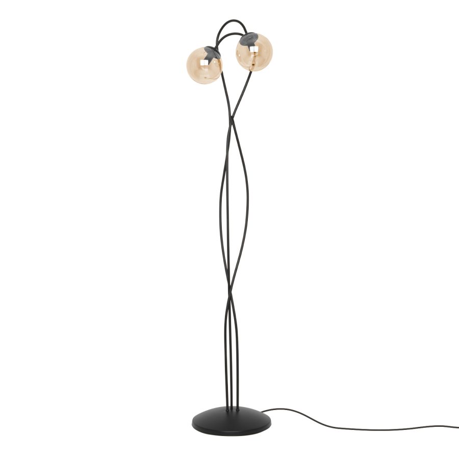Lampadar de interior K-5129 - FLORO, Kaja Lighting, Chihlimbar/Negru
