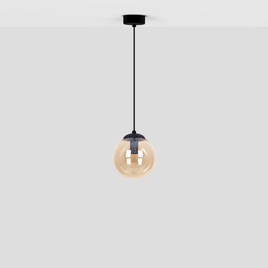 Suspensie de interior K-5160 - DELTA, Kaja Lighting, Chihlimbar/Negru