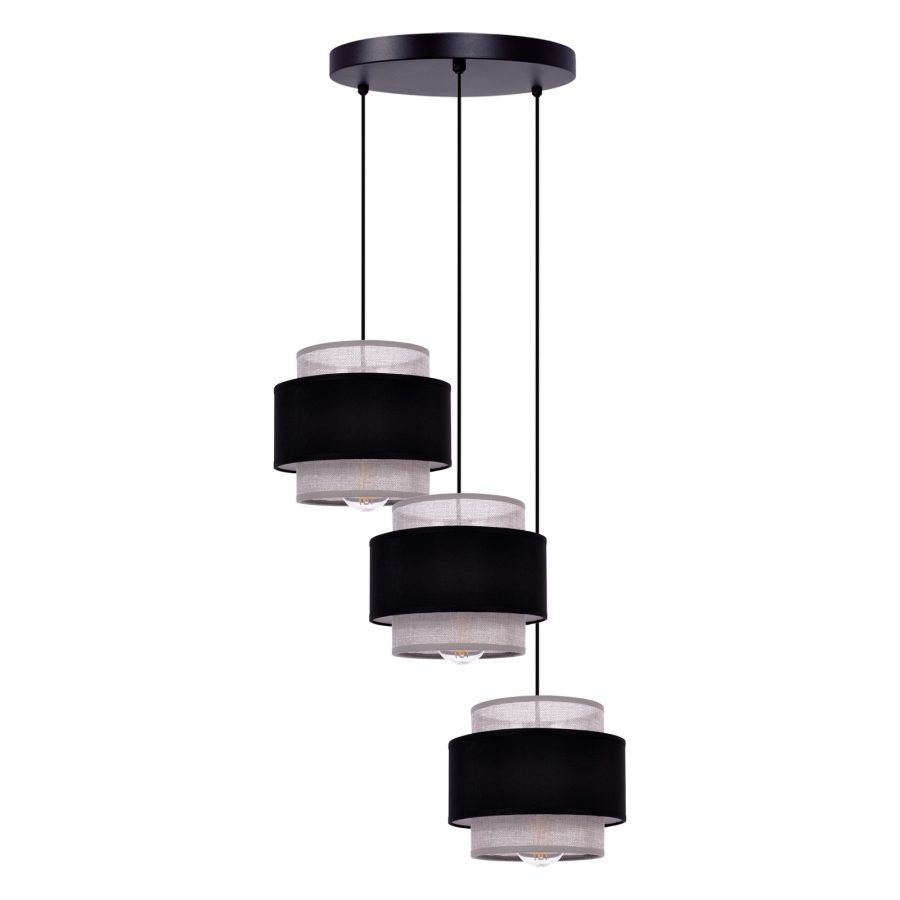 Suspensie de interior K-5172 - ETELA, Kaja Lighting, Negru/Gri