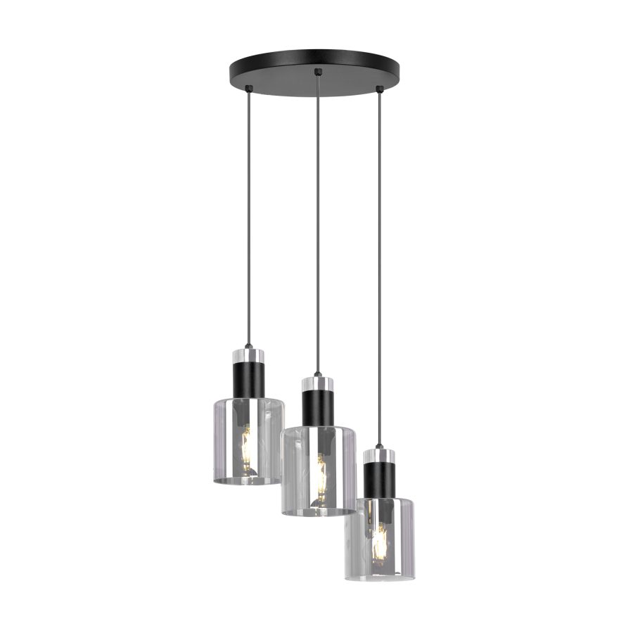 Suspensie de interior K-5252 - BRUS, Kaja Lighting, Negru/Grafit