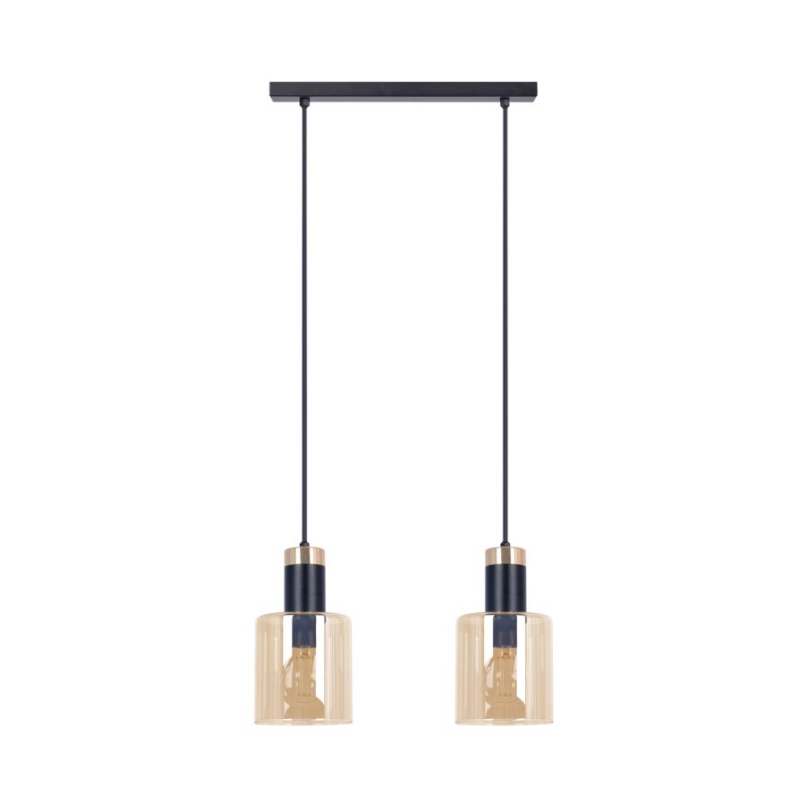 Suspensie de interior K-5256 - ALTO, Kaja Lighting, Negru/Auriu/Chihlimbar