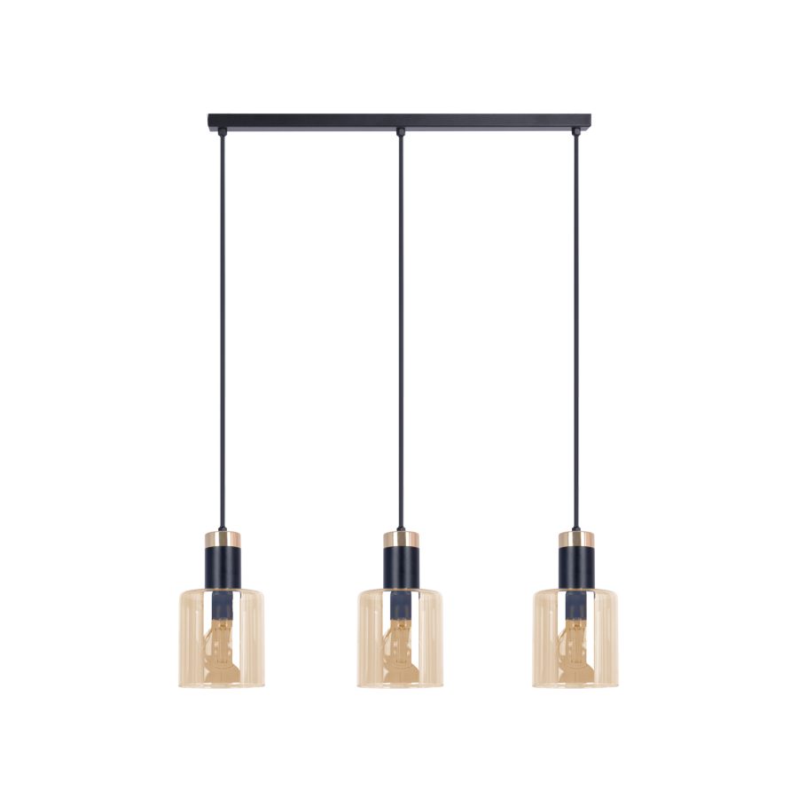 Suspensie de interior K-5258 - ALTO, Kaja Lighting, Negru/Auriu/Chihlimbar