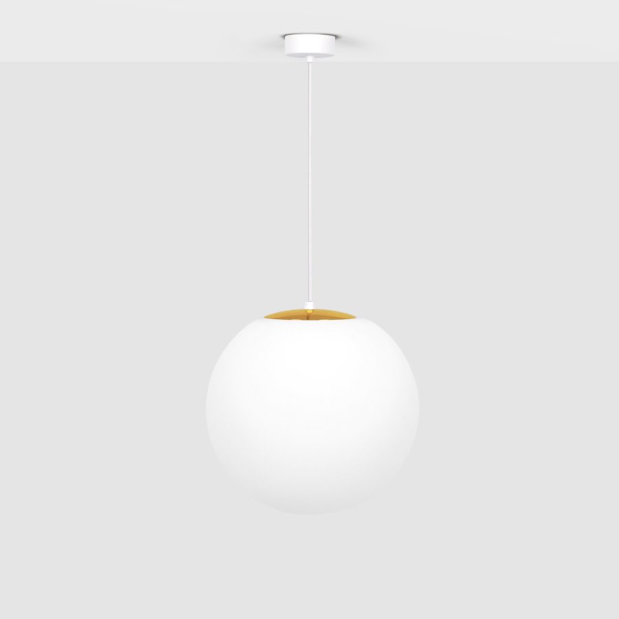 Suspensie de interior K-5312 - ELMO, Kaja Lighting, Alb/Auriu