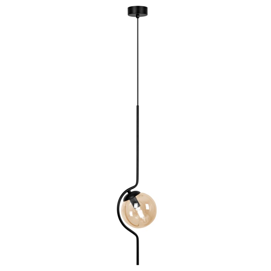 Suspensie de interior K-5335 - VELA, Kaja Lighting, Chihlimbar/Negru