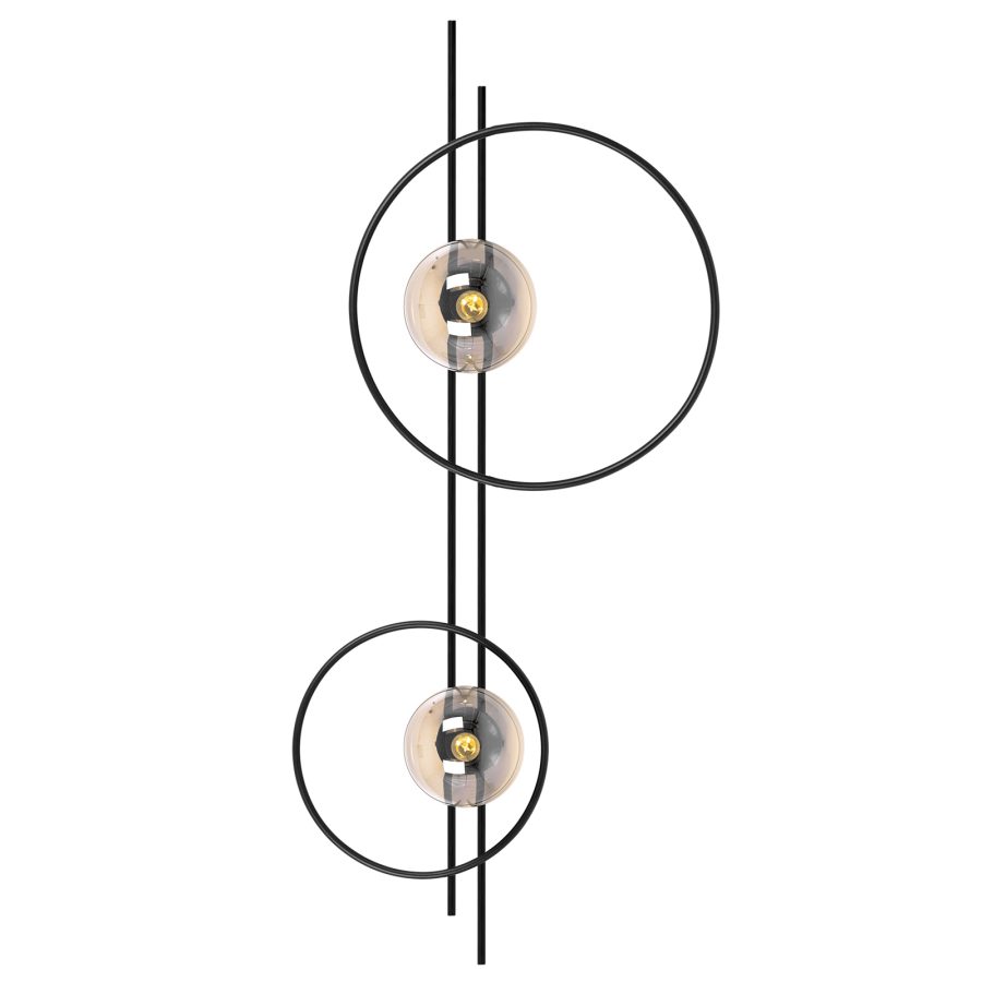 Aplică de interior K-5347 - CORSA, Kaja Lighting, Chihlimbar/Negru