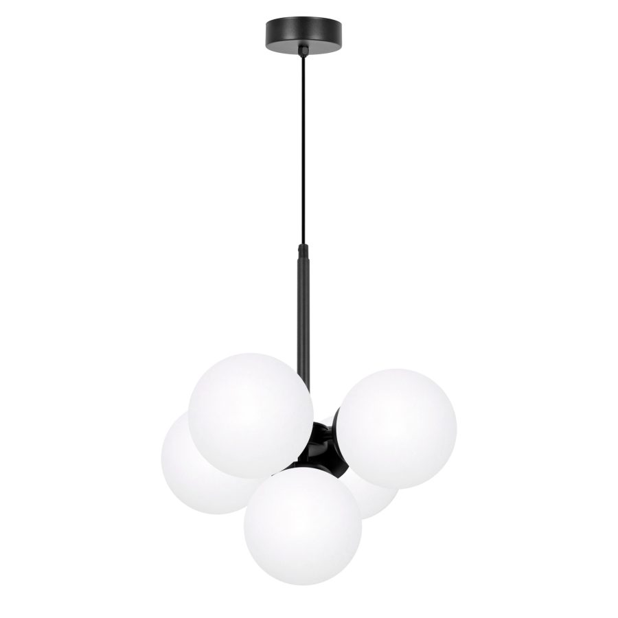 Suspensie de interior K-5362 - INEZ, Kaja Lighting, Negru/Alb