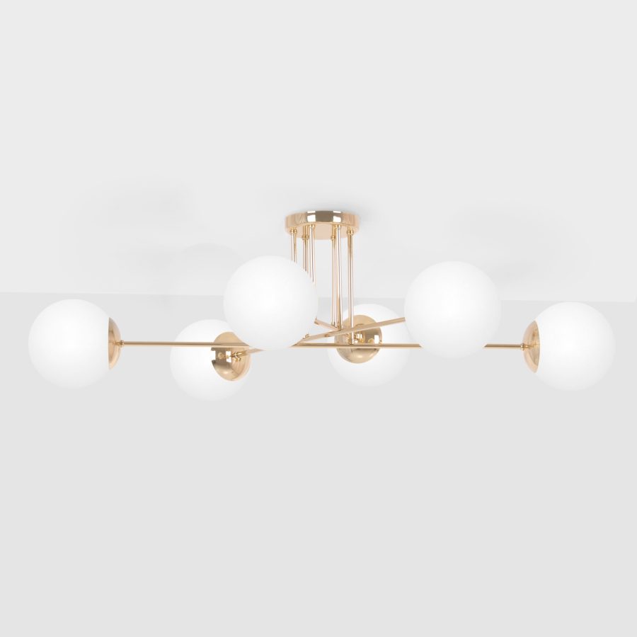 Lustră de interior K-5404 - LUMIA, Kaja Lighting, Alb/Auriu