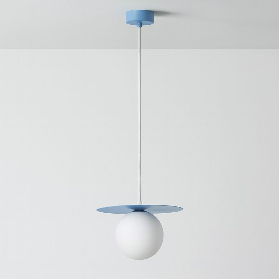 Suspensie de interior K-5445 - ROBIN, Kaja Lighting, Albastru/Alb