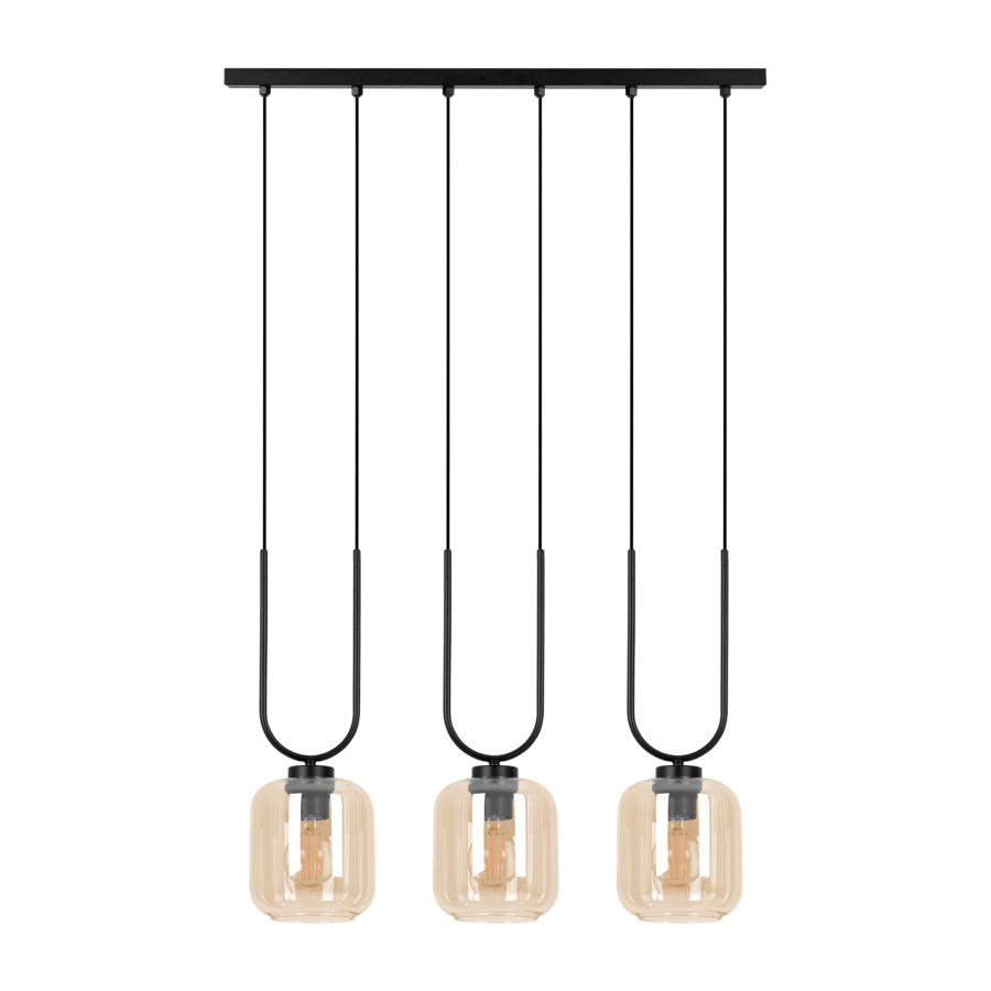 Suspensie de interior K-5581 - CONI, Kaja Lighting, Negru/Chihlimbar