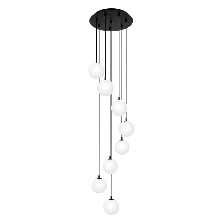 Suspensie de interior K-5552 - ASPEN, Kaja Lighting, Negru/Alb