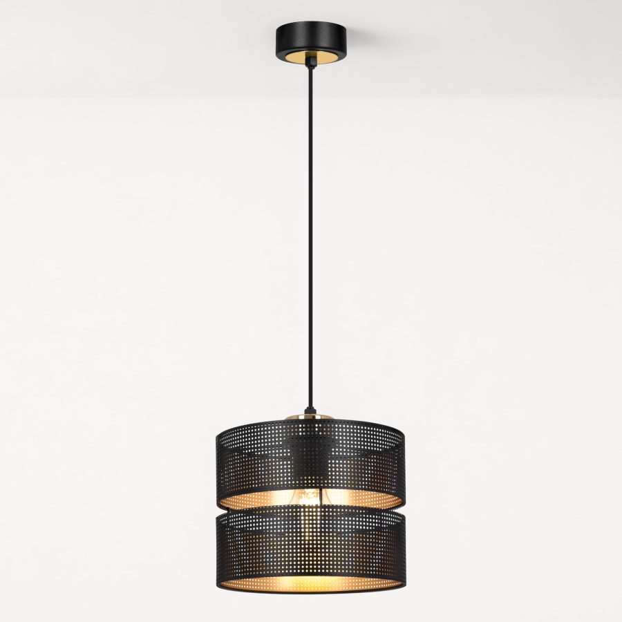 Suspensie de interior K-5500 - MALAVI, Kaja Lighting, Negru/Auriu