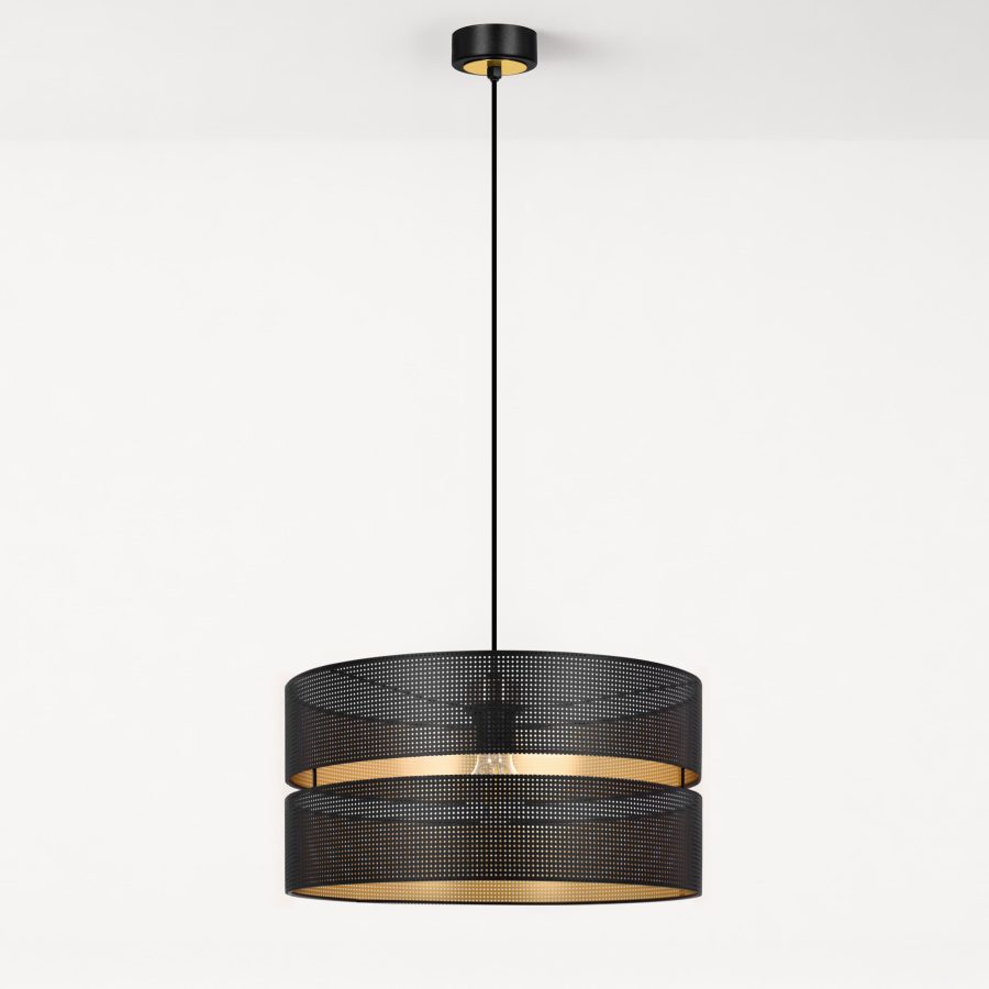 Suspensie de interior K-5501 - MALAVI, Kaja Lighting, Negru/Auriu