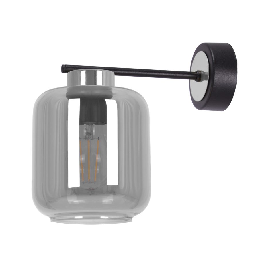 Aplică de interior K-5518 - PIEGA, Kaja Lighting, Negru/Grafit/Argintiu