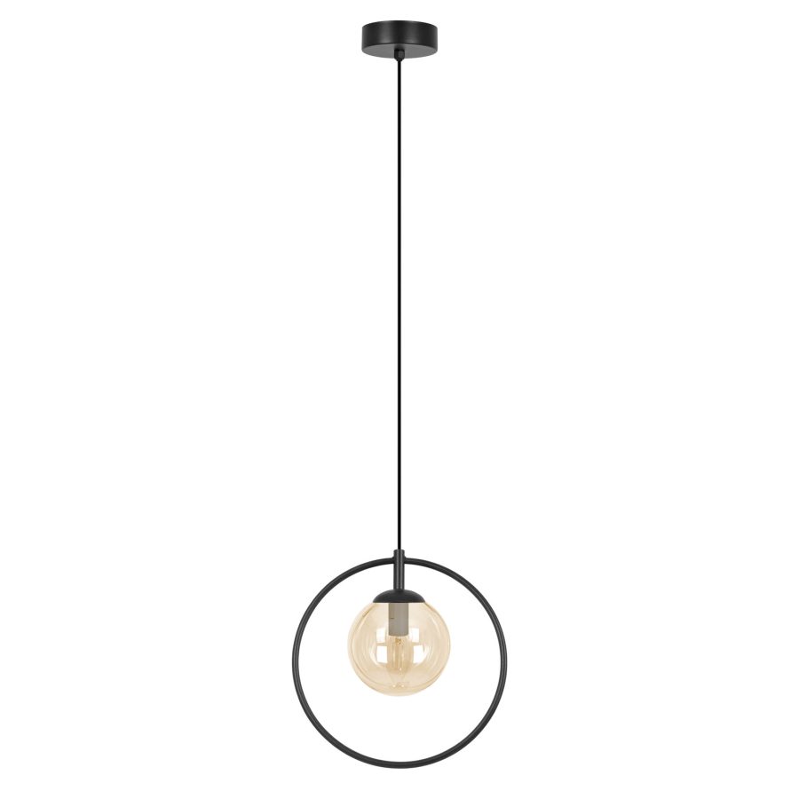 Suspensie de interior K-5476 - VENTA, Kaja Lighting, Negru/Chihlimbar