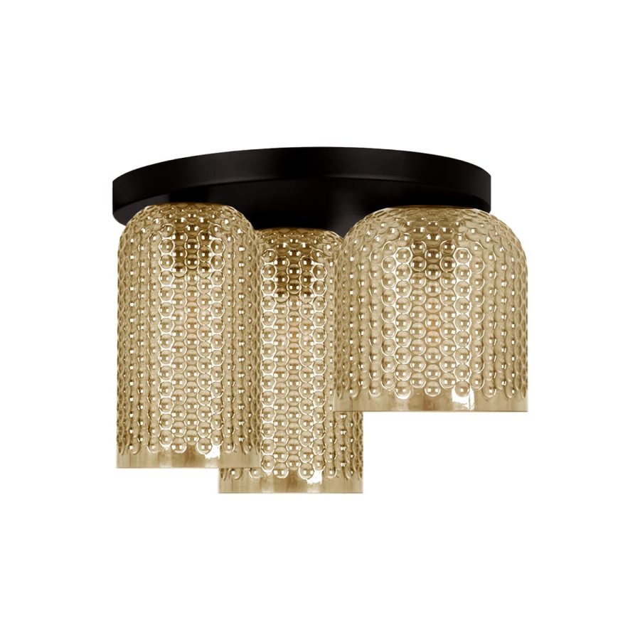 Lustră de interior K-5625 - CAPRI, Kaja Lighting, Chihlimbar/Negru