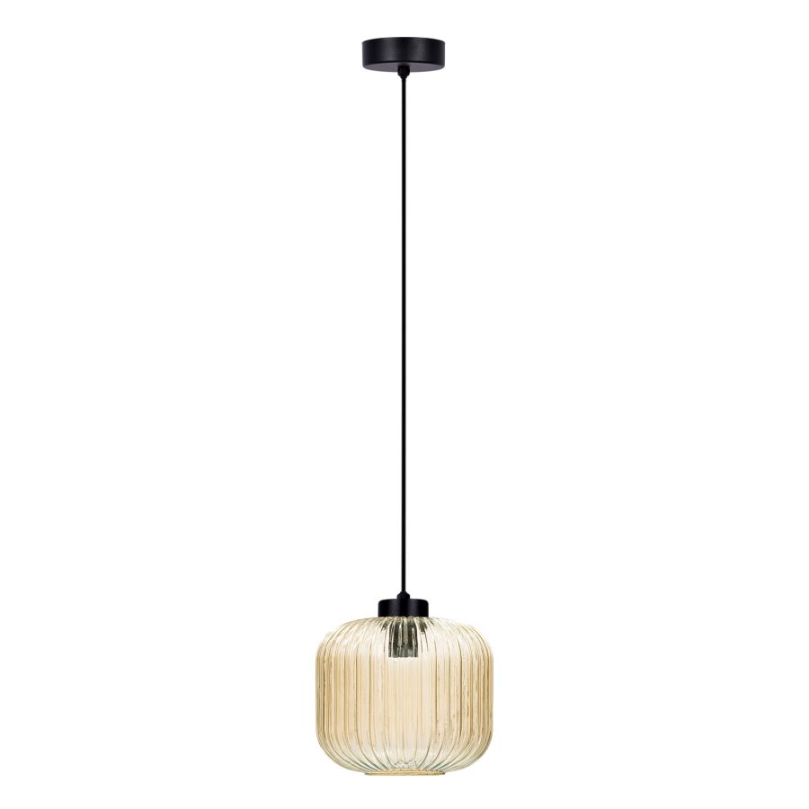 Suspensie de interior K-5650 - CLARK, Kaja Lighting, Chihlimbar/Negru