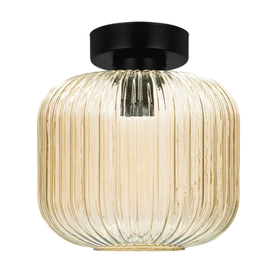 Lustră de interior K-5652 - CLARK, Kaja Lighting, Chihlimbar/Negru