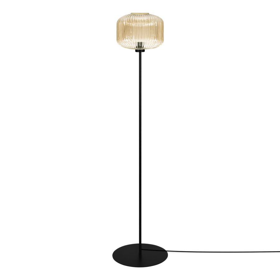 Lampadar de interior K-5655 - CLARK, Kaja Lighting, Chihlimbar/Negru